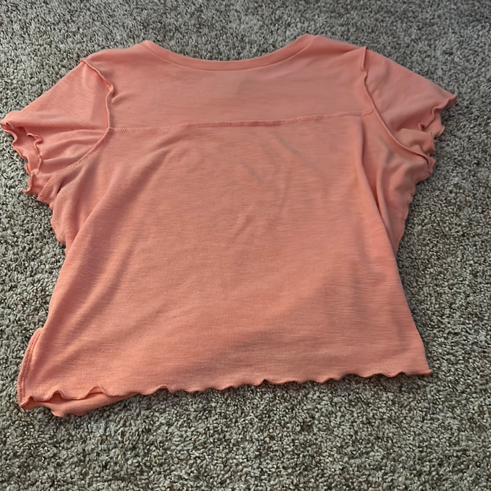 orange cropped short sleeve
